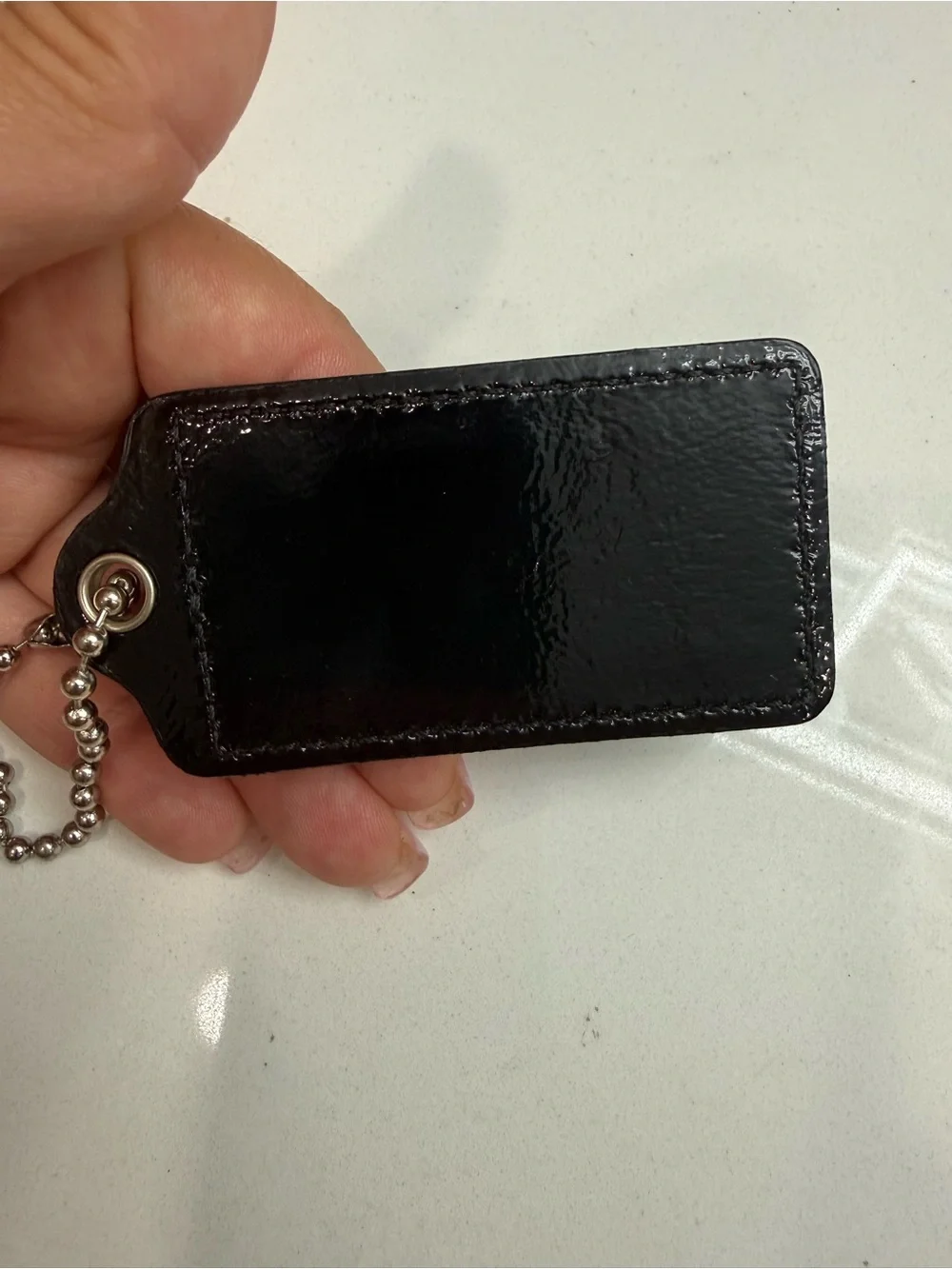 Coach key tag